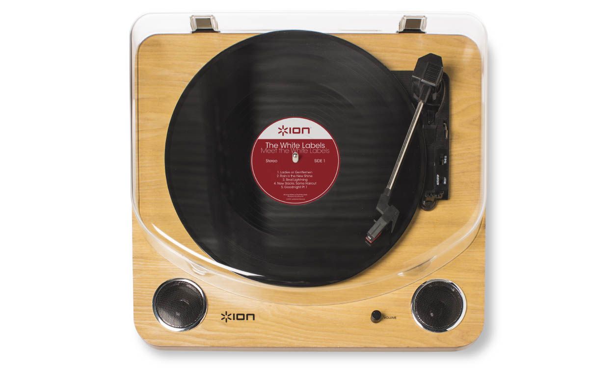 Schallplattenspieler R ION Audio Max LP USB  Plattenspieler mit Lautsprecher 