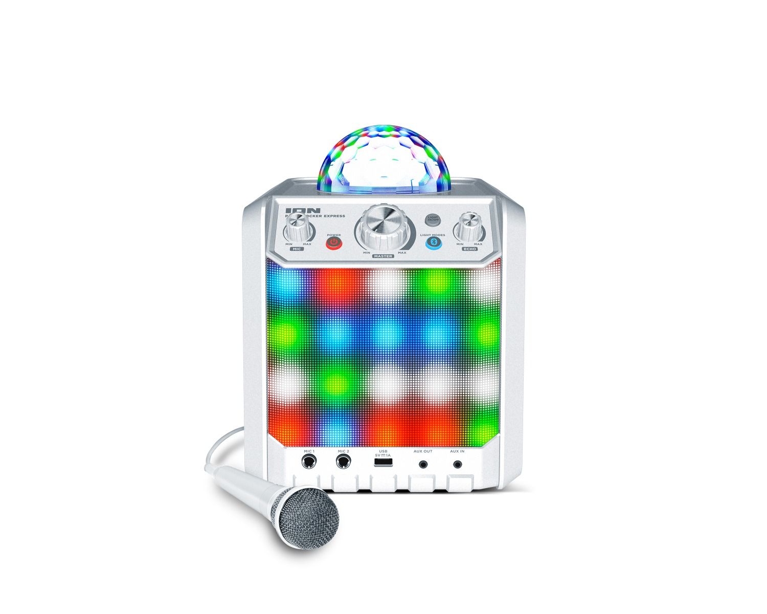 White ION Audio Party Rocker Express Bluetooth Speaker 