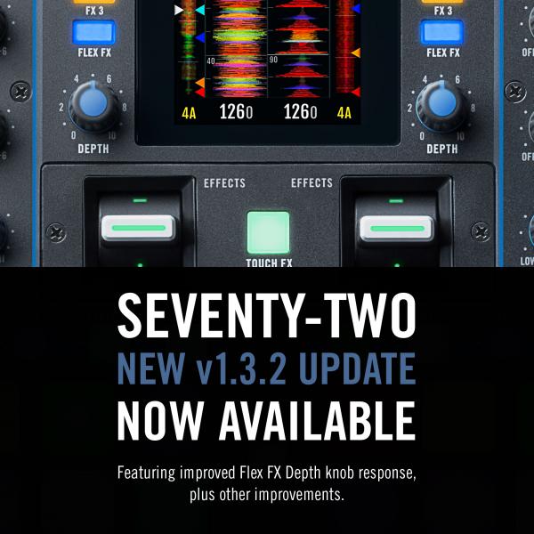 RANE SEVENTY-TWO NEW FIRMWARE UPDATE VERSION 1.3.2 NOW AVAILABLE!