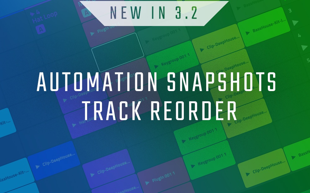 New in 3.2 - Automation Snapshots Track Recorder