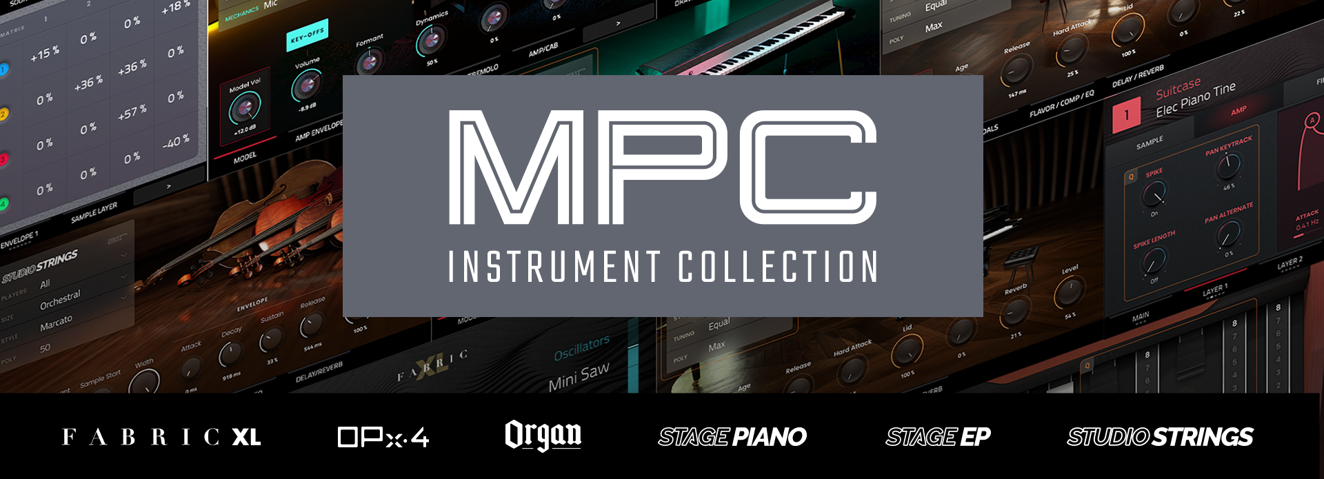 Instrument collection banner