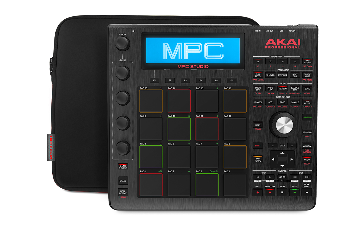 Ultra-Portable MPC With MPC Software LCD Screen USB Power Touch Sensitive Encoders Brushed Aluminium Body & Data Dial Download Akai Professional MPC Studio Black 