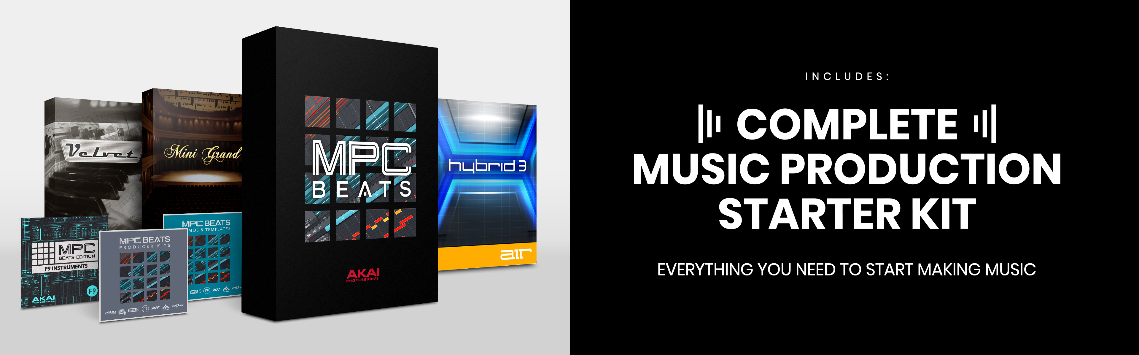 Complete music production software package to make beats