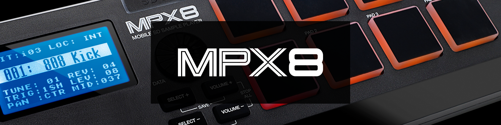 MPX8 Compact Drum Sampler | Akai Pro
