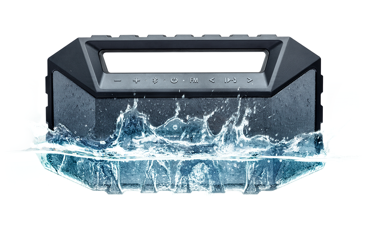 ion audio plunge waterproof stereo boombox